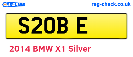 S2OBE are the vehicle registration plates.