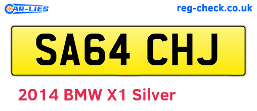SA64CHJ are the vehicle registration plates.