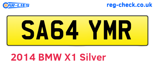 SA64YMR are the vehicle registration plates.