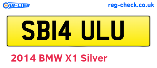 SB14ULU are the vehicle registration plates.
