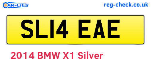 SL14EAE are the vehicle registration plates.