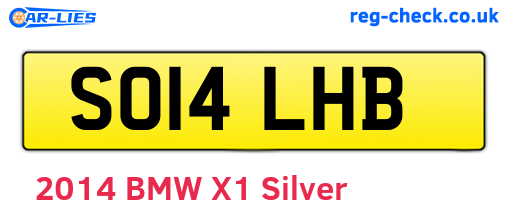 SO14LHB are the vehicle registration plates.