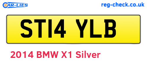 ST14YLB are the vehicle registration plates.