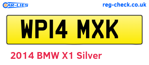 WP14MXK are the vehicle registration plates.