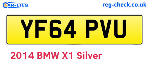 YF64PVU are the vehicle registration plates.