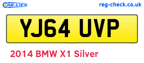 YJ64UVP are the vehicle registration plates.