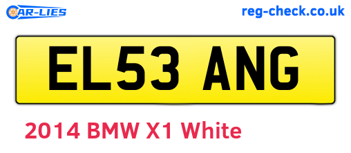 EL53ANG are the vehicle registration plates.