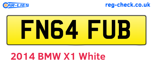 FN64FUB are the vehicle registration plates.