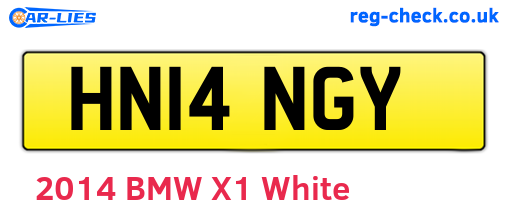 HN14NGY are the vehicle registration plates.