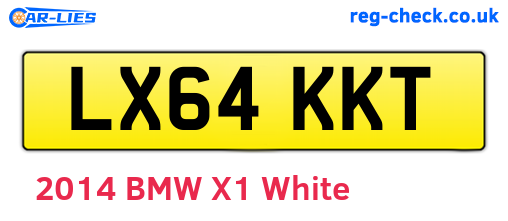 LX64KKT are the vehicle registration plates.