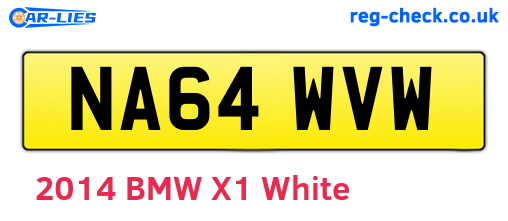NA64WVW are the vehicle registration plates.