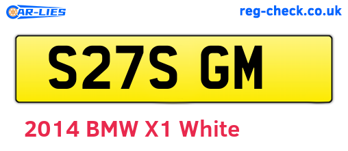 S27SGM are the vehicle registration plates.