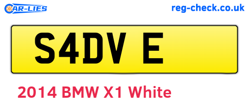 S4DVE are the vehicle registration plates.