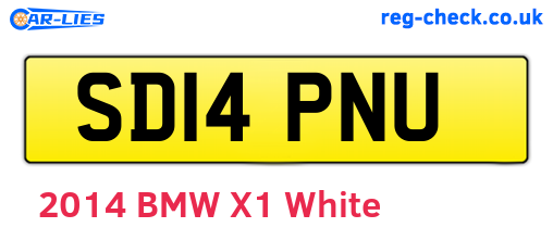 SD14PNU are the vehicle registration plates.