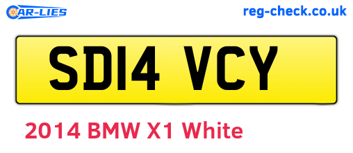 SD14VCY are the vehicle registration plates.