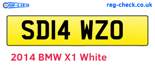 SD14WZO are the vehicle registration plates.