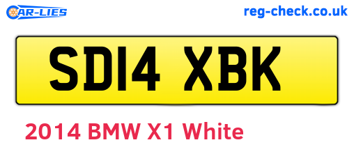 SD14XBK are the vehicle registration plates.