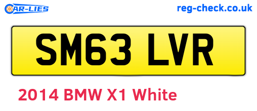 SM63LVR are the vehicle registration plates.