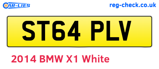 ST64PLV are the vehicle registration plates.