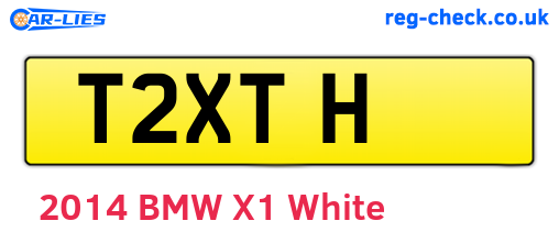 T2XTH are the vehicle registration plates.