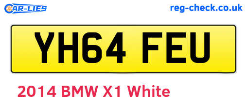 YH64FEU are the vehicle registration plates.
