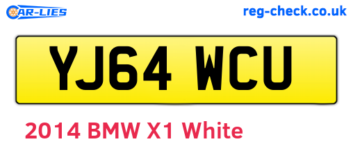 YJ64WCU are the vehicle registration plates.