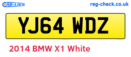 YJ64WDZ are the vehicle registration plates.