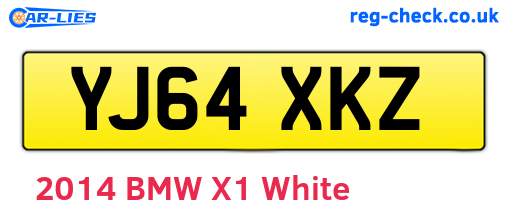 YJ64XKZ are the vehicle registration plates.
