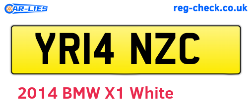 YR14NZC are the vehicle registration plates.