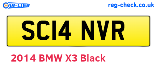 SC14NVR are the vehicle registration plates.