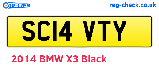 SC14VTY are the vehicle registration plates.