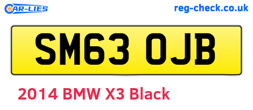 SM63OJB are the vehicle registration plates.