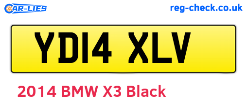 YD14XLV are the vehicle registration plates.