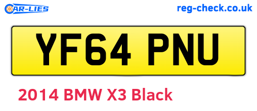 YF64PNU are the vehicle registration plates.