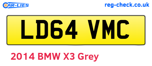 LD64VMC are the vehicle registration plates.