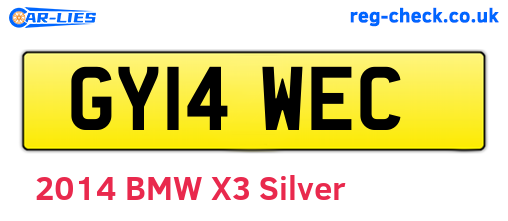 GY14WEC are the vehicle registration plates.