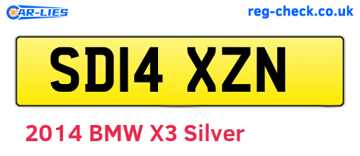 SD14XZN are the vehicle registration plates.