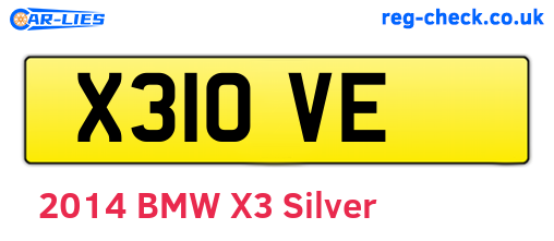 X31OVE are the vehicle registration plates.