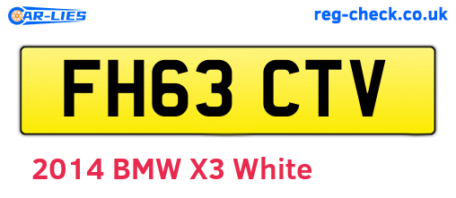 FH63CTV are the vehicle registration plates.