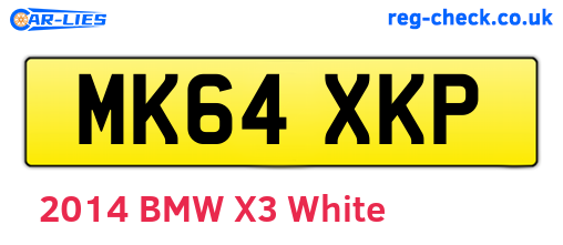 MK64XKP are the vehicle registration plates.