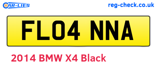FL04NNA are the vehicle registration plates.