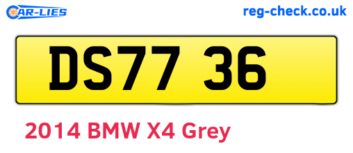DS7736 are the vehicle registration plates.