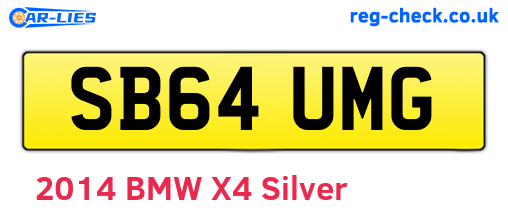 SB64UMG are the vehicle registration plates.