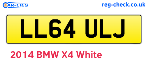 LL64ULJ are the vehicle registration plates.