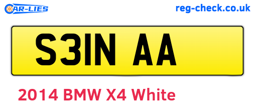 S31NAA are the vehicle registration plates.