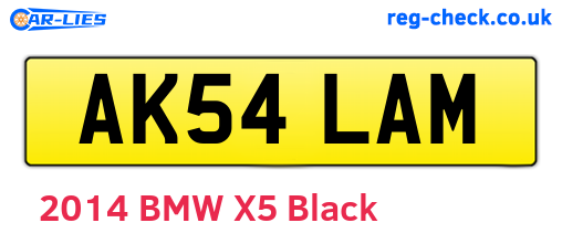 AK54LAM are the vehicle registration plates.