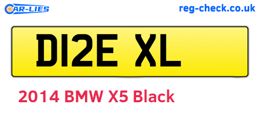D12EXL are the vehicle registration plates.