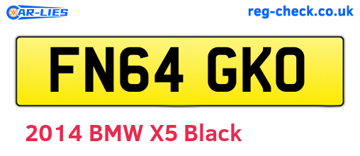 FN64GKO are the vehicle registration plates.
