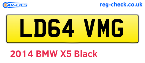 LD64VMG are the vehicle registration plates.