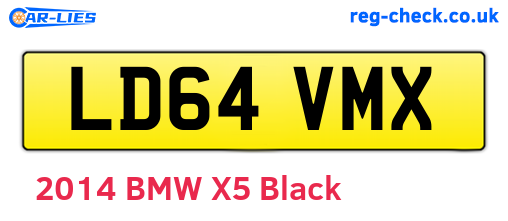 LD64VMX are the vehicle registration plates.